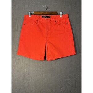 Calvin Klein Jean Denim Shorts Red Womens size 12